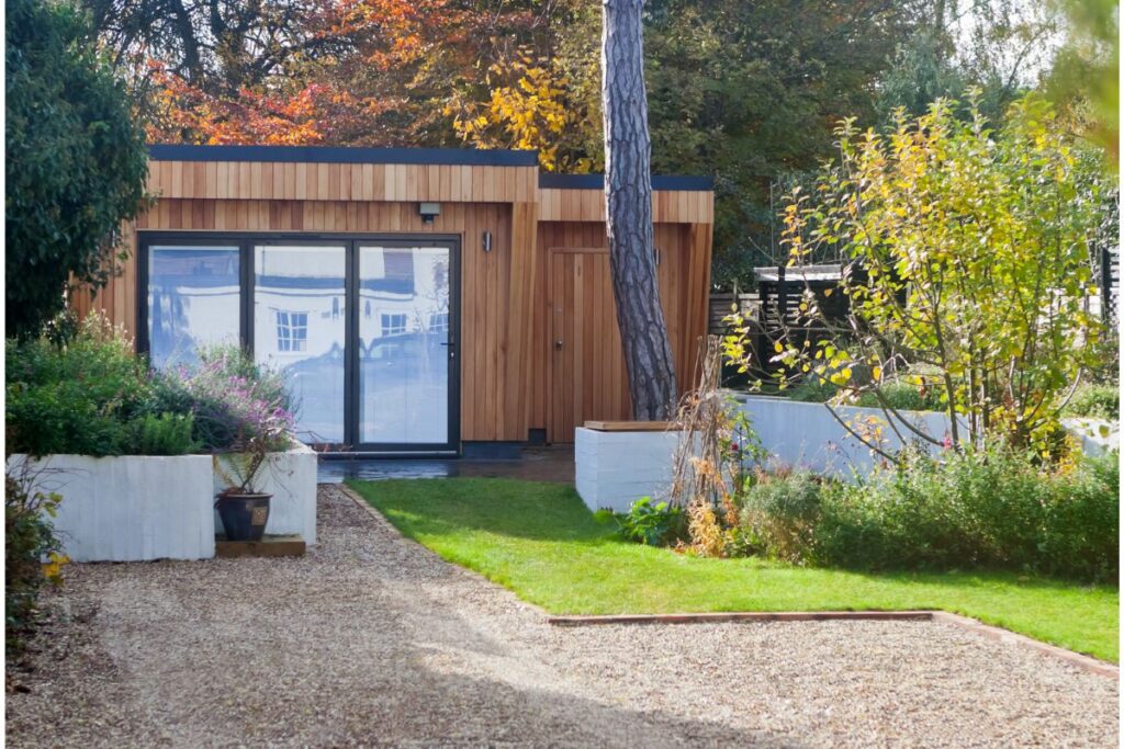 garden room at back of garden