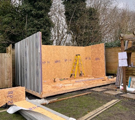 SIP panels garden room construction