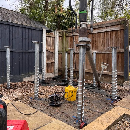 garden bar ground screws construction