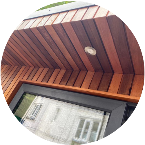 premium finish and cladding for garden room in cheshire