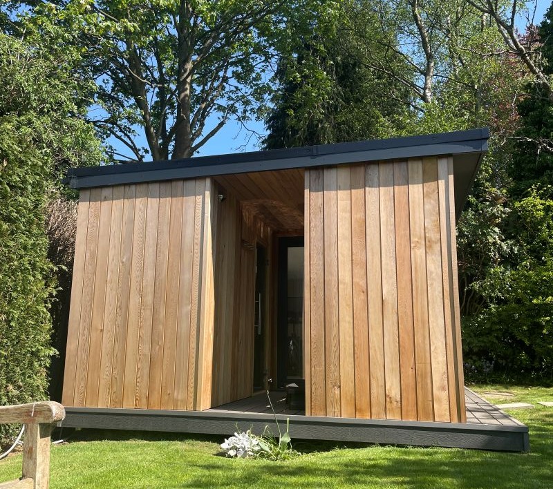 side view sauna room