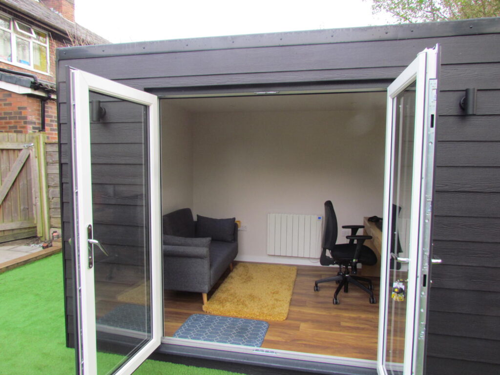 sofa area in garden office worsley mulgrave road