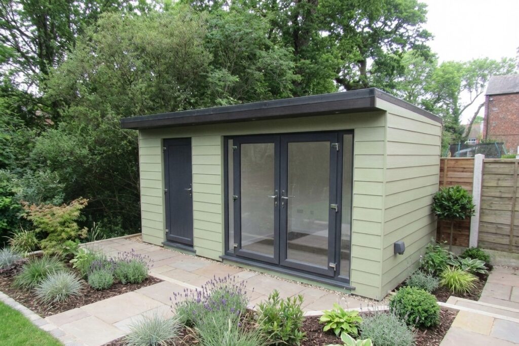 mulgrave garden room teen den with landscaping