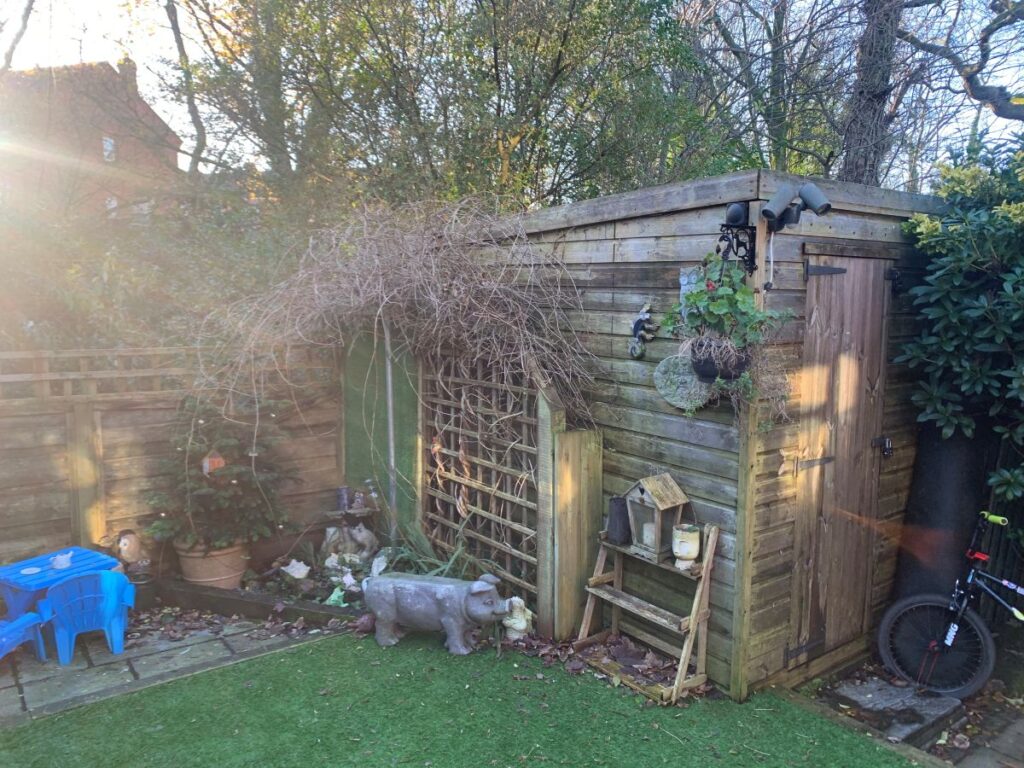 mulgrave garden area before the build