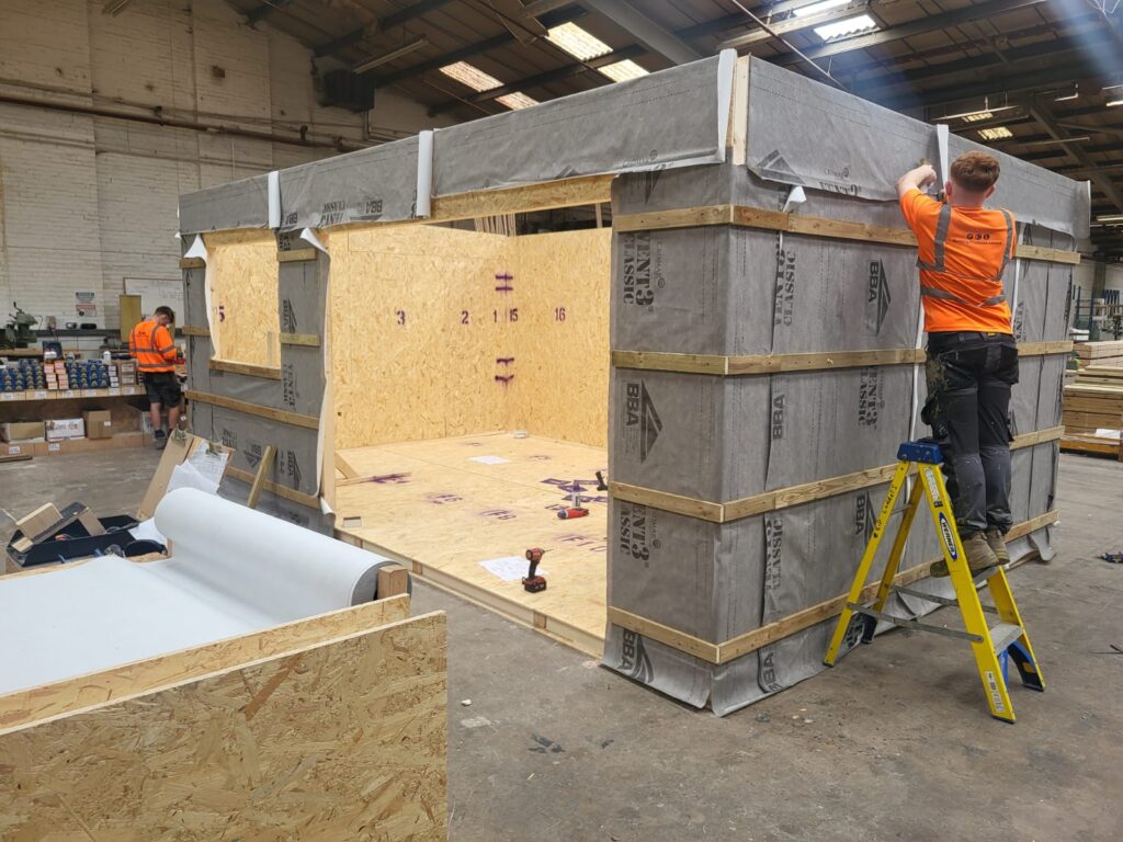 sip panels being made bespoke for build