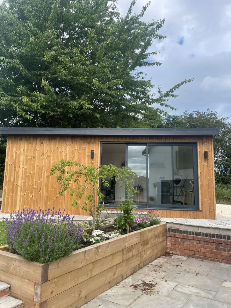 hair salon garden room warrington front view on elevation