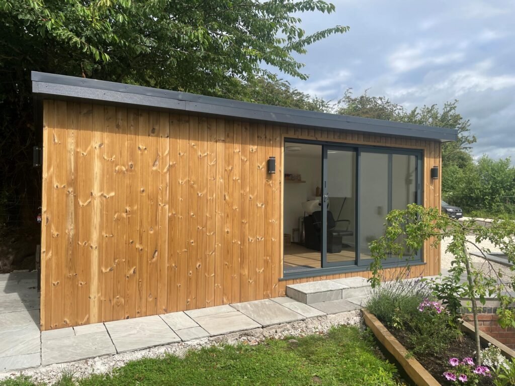 hair salon garden room warrington full front view