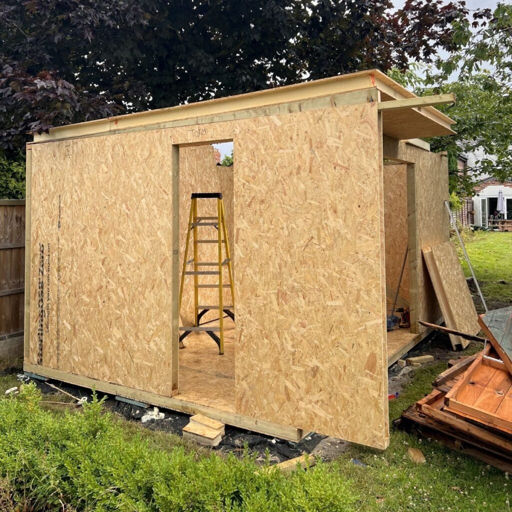 sip panel construction for garden office
