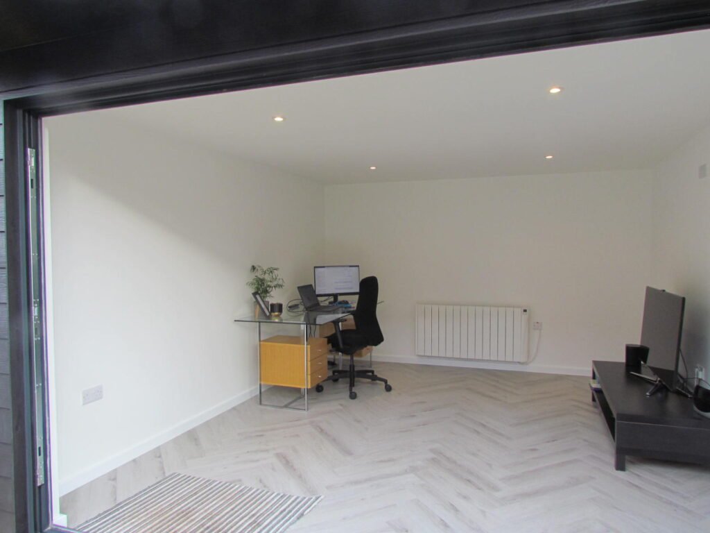 garden office inside interior